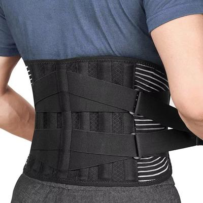 Lower Back Bracket for Men and Women, with 6 Anti-sliding Orthopedic Lumbar Support Breathable Lumbar Support Belts