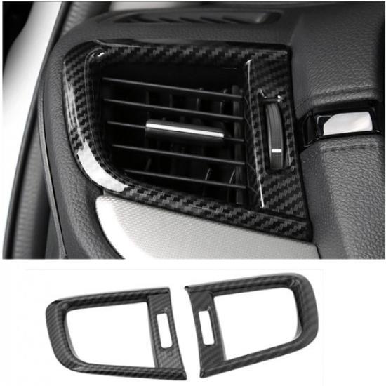 For Honda CRV CR-V 2017- Dashboard Air Vent Cover Trim Carbon fiber look 4pc