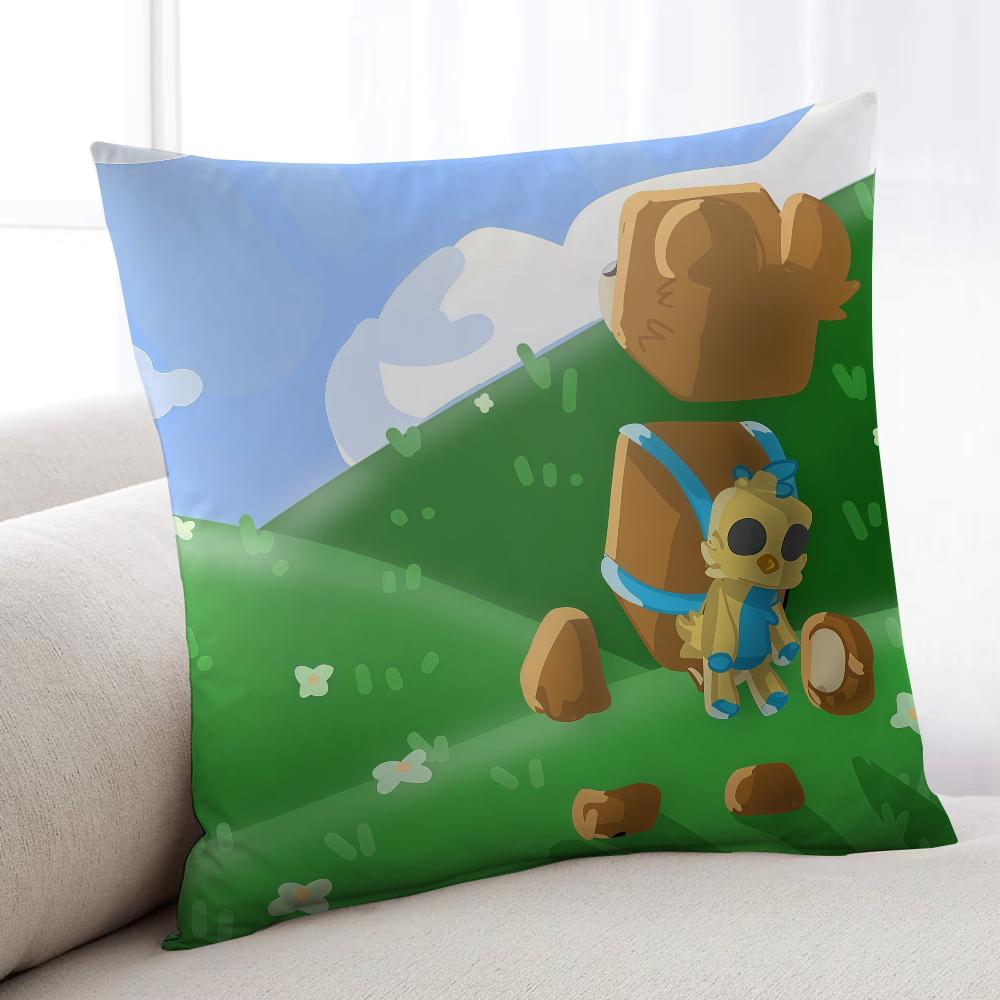 S-Super Bear Adventure Game Cushion Cover Home Bedding Sofa Living Room Pillowcase Simple Soft Skin Cushion Cover Party Gift