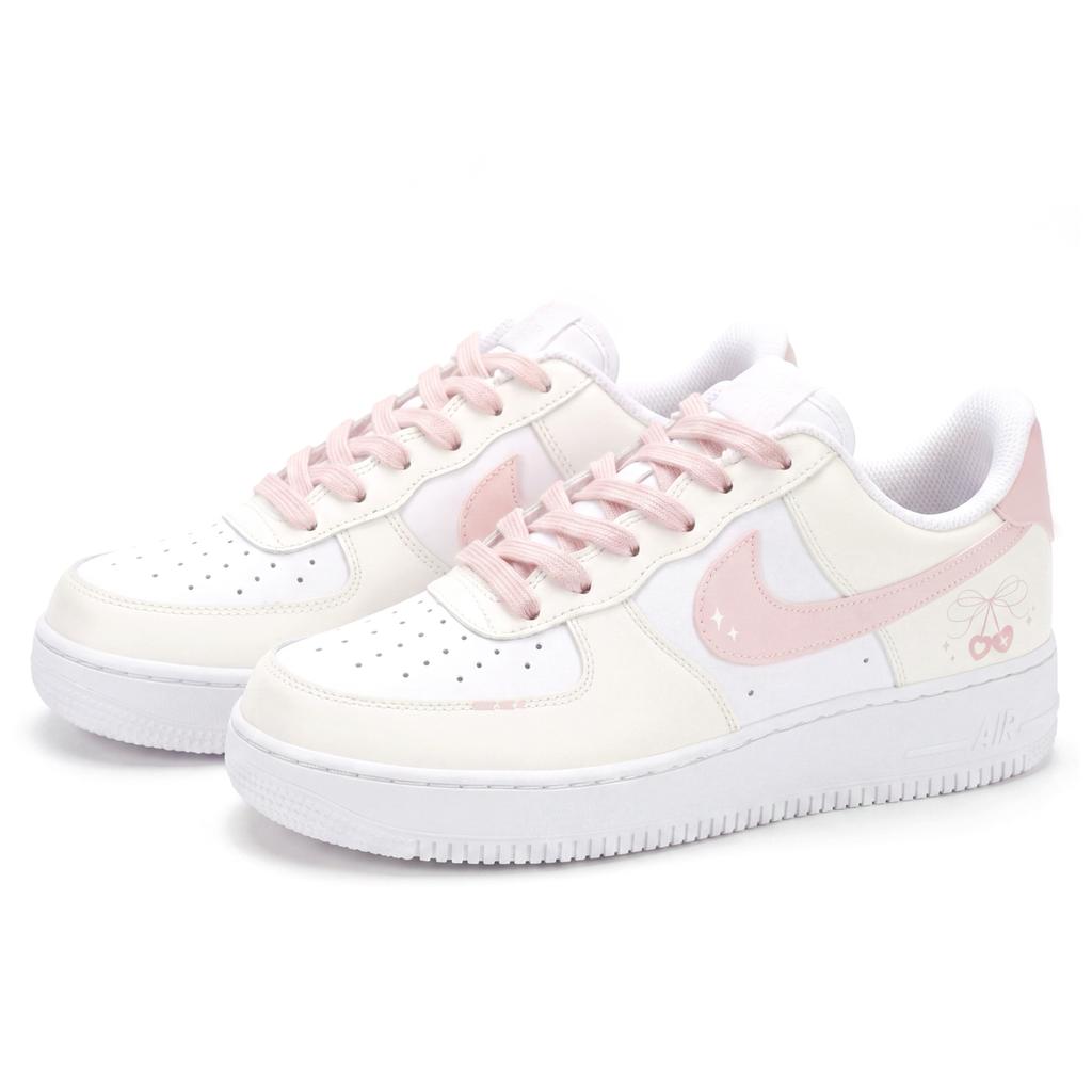 Nike Air Force 1 Cherry Pudding Low Top Skateboard Shoes Unisex Pink White DH2920-111(Team342-S-BOX)