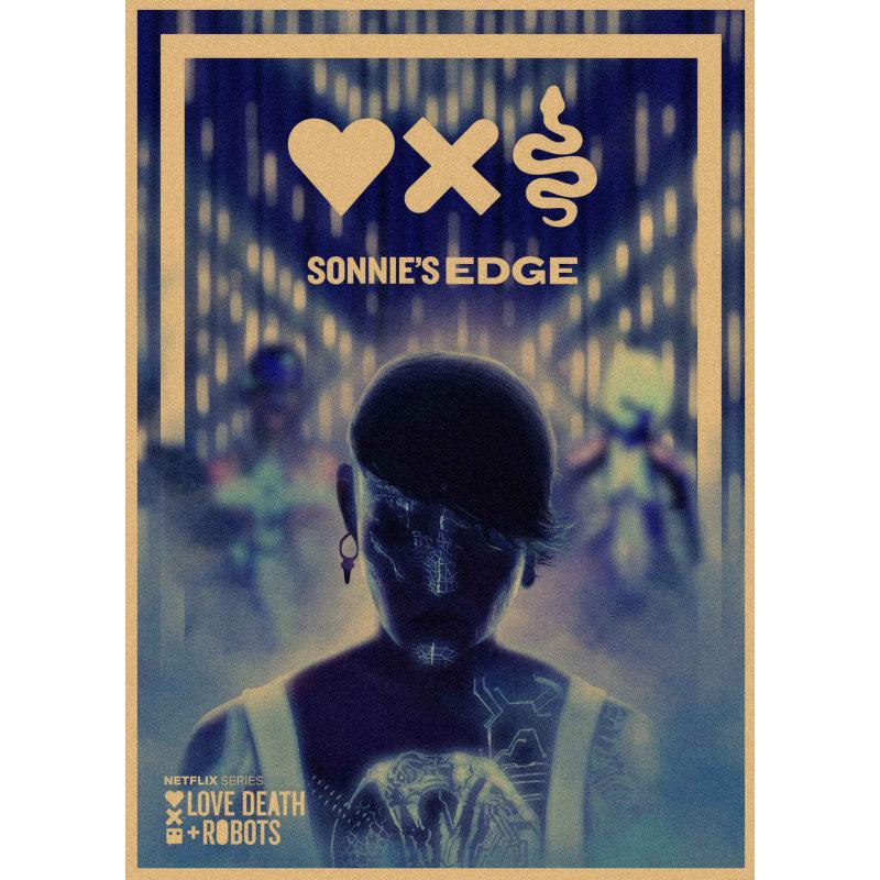 Love, Death & Robots Vintage Kraft Paper Poster
