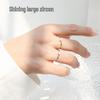 Korean Ins Style Small Diamond Pinky Ring, 18k Gold-Plated Titanium Steel A160