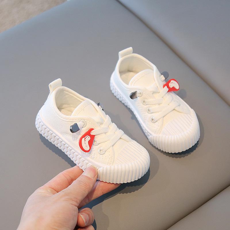 Beautiful Newest Breathable Children S Canvas Shoes Baby Boy And Girl Versatile Casual Breathable White Sneakers Spring Cute 21