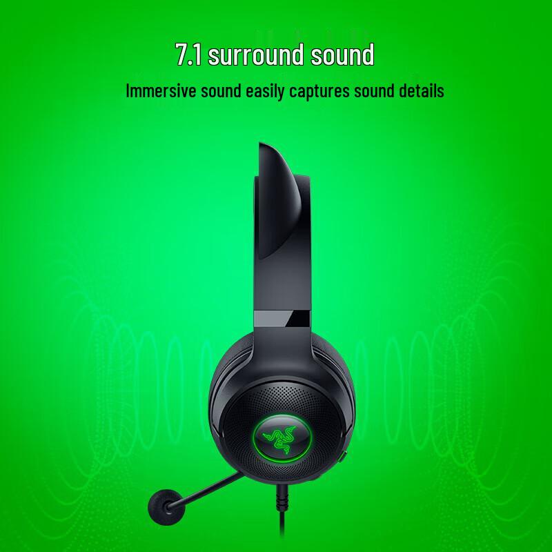 Razer Kraken V2 Kitty Edition Wired Gaming Headset