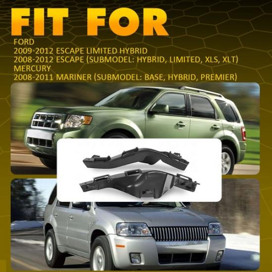 Rear Pair Bumper Retainer Bracket Support Sets For Escape 2008-2011 Mariner Ford