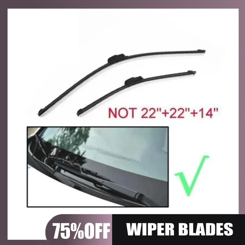 Suitable for Peugeot 206 front and rear wipers 22+22+14 wipers 2001-2006 front and rear wipers чёрный