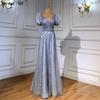 New bubble sleeves light luxury slim bride engagement toast dress high-end luxury host evening dress LA11111