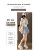 Coffee Glutinous Rice Color Pleated A-Line High-Waist Skirt - Women's Autumn/Winter Anti-Exposure Slimming Skirt.