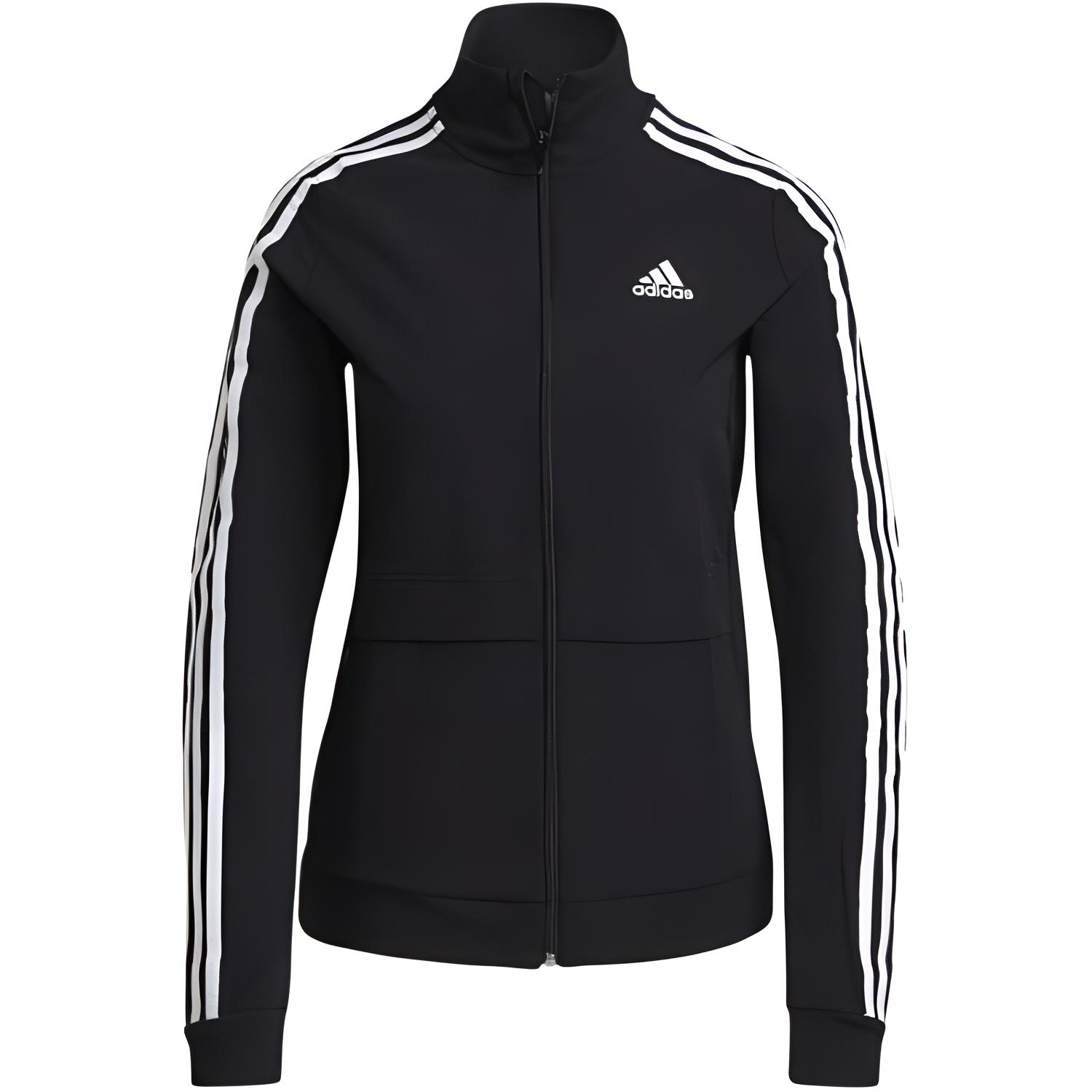 Adidas Куртка Trackstand Стойка Мода Повседневная Универсальная Куртка Женская Куртка Черная GK6154 M