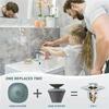 Universal Rebound Drain Plug Filter Household Bounce Core Push Type Drain Filter Kitchen Sink Bathroom Bathtub Plug Water Stop