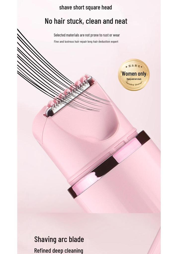 Women's Double-Head Electric Epilator & Trimmer