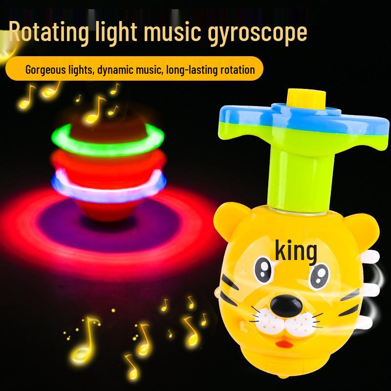 Children's Light-Up Musical Rotating Top Toy for Boys and Girls