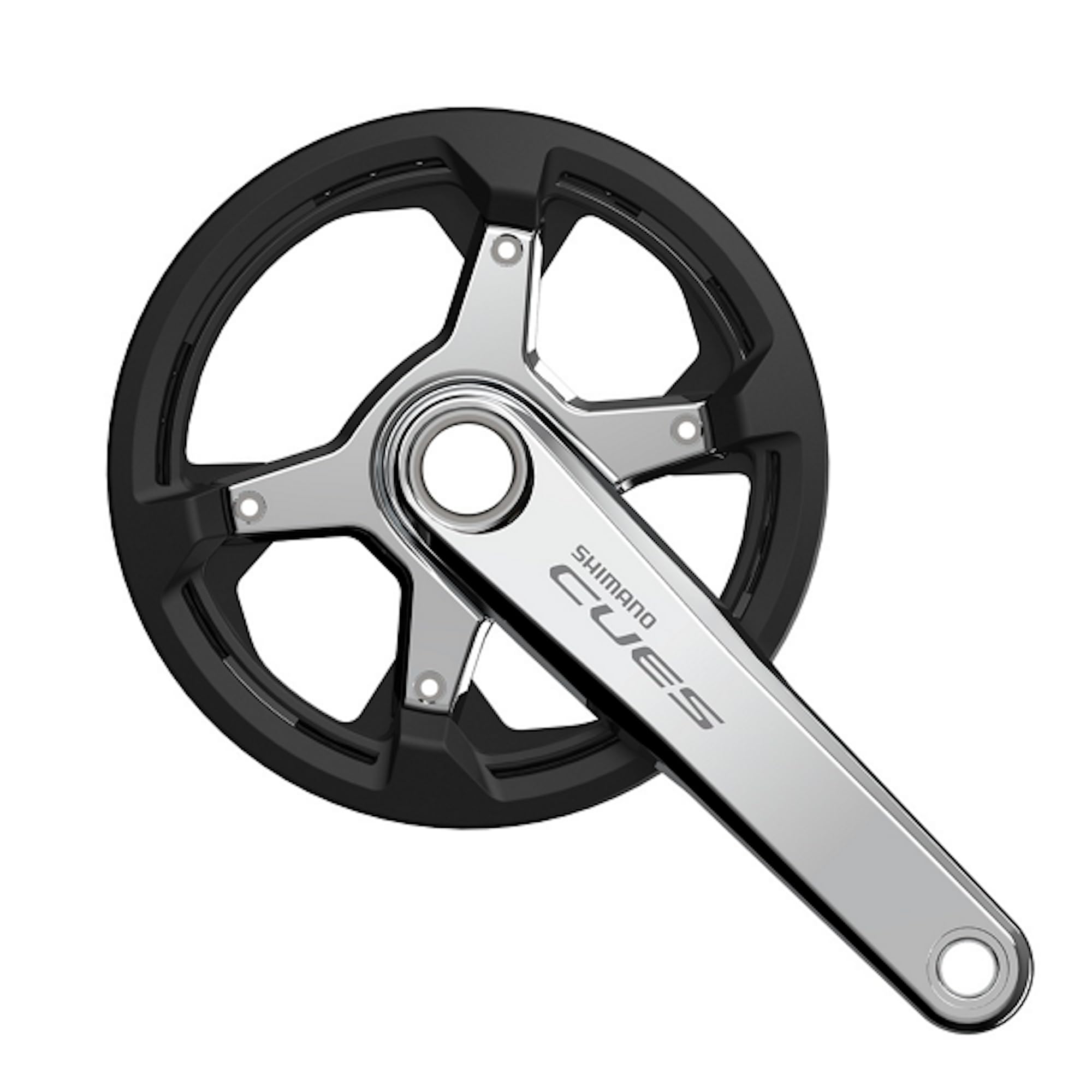 

Система шатунов Shimano CUES с защитой FC-U6030-1, 2-компонентная, 11/10/9 скоростей, 170,0 мм,
