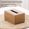 Walnut Wooden Tissue Box: Elegant Pull-Out Napkin Storage for Living Room, Coffee Table, Restaurant, Hotel, or New Chinese Style Decor.