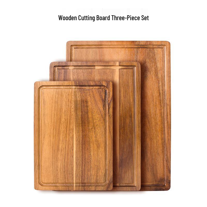 Wutuo Solid Wood Cutting Board & Serving Tray Set