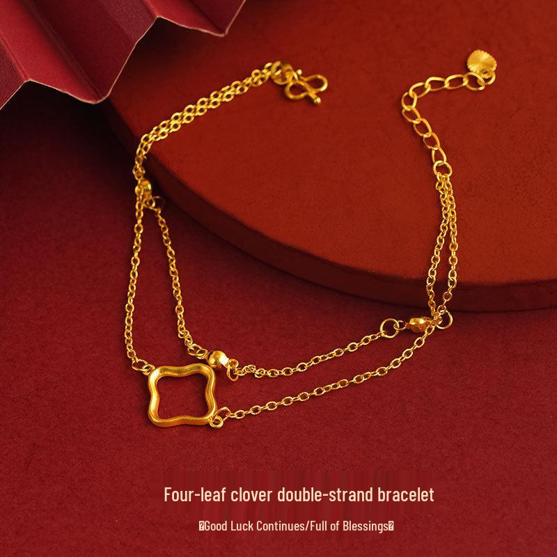 Chinese Style Bamboo Bracelet In Sand Gold & Silver, Long-Lasting Shine, Simulated Gold Finish.