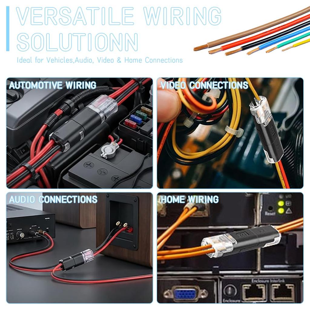 No-Stripping, No-Soldering -Wire Plug Quick Connector