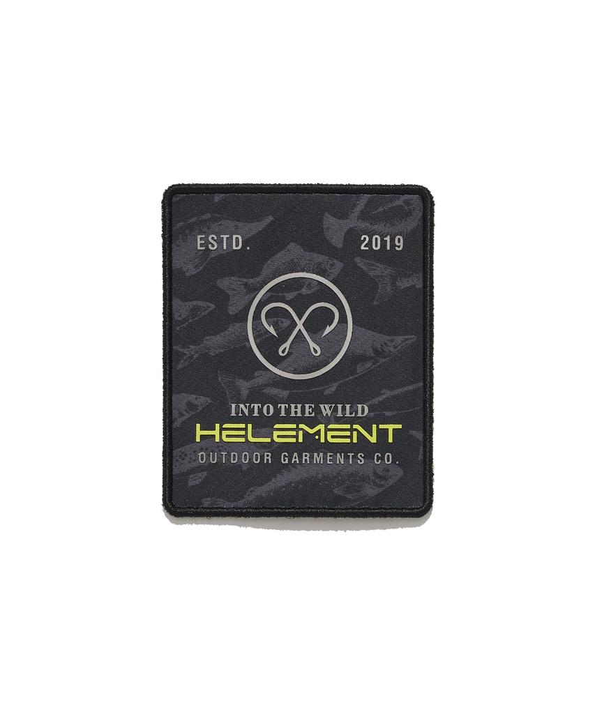 HELEMENT Double Hook Velcro Patch (Black)