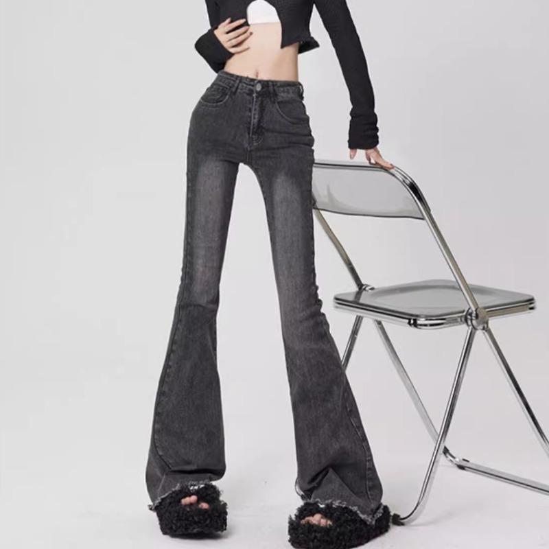 Ladies' High Waisted Jeans Autumn Fashion Jeans Vintage Y2K Wide Leg Denim Pants Women  Loose Trousers