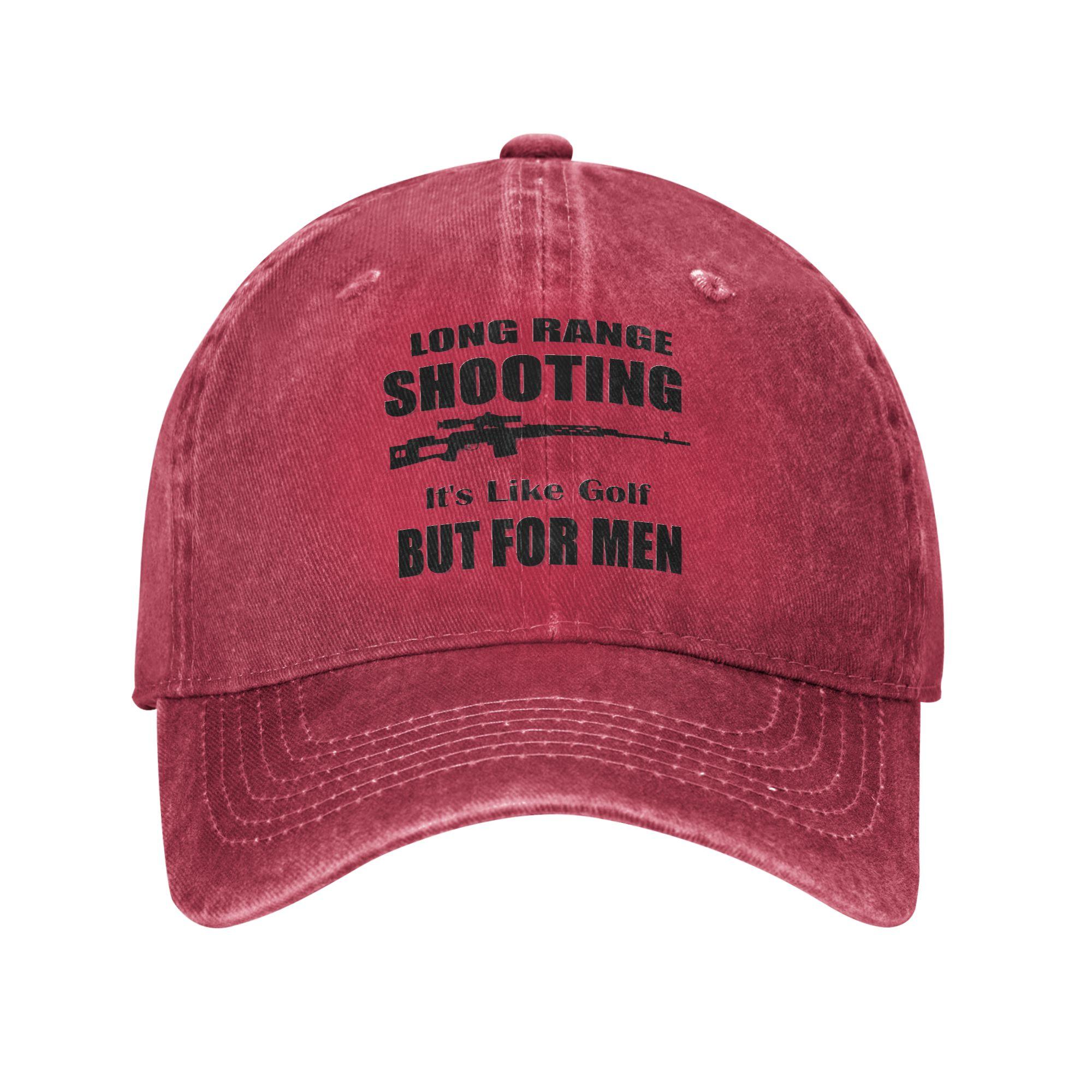 

Long Ranges Shooting Its Like Golf But for Unisex Casual Baseball Cap Kpop Rock Trucker Hat Summer Fashion Snapback Cap One Size