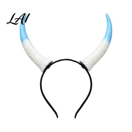 Gothic Spiral Horn Headband Halloween Ram Headband Detachable Devil Headpiece for Lightweight Demon Horns Carnival Party Festival Cosplay