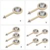 Wood Base Stainless Steel Parrots Feeding Bowl Food Water Dish Perch Stand For Cockatiels Lovebirds Small Bird Feeder