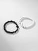 2pcs simple and fashionable Yin Yang Tai Chi Bagua Beaded Couples Hand String Everyday Dating Versatile Accessories