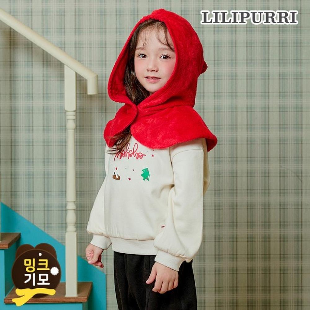 

Комплект Lilyputty Little Santa: флисовая толстовка + балаклава Cream/150