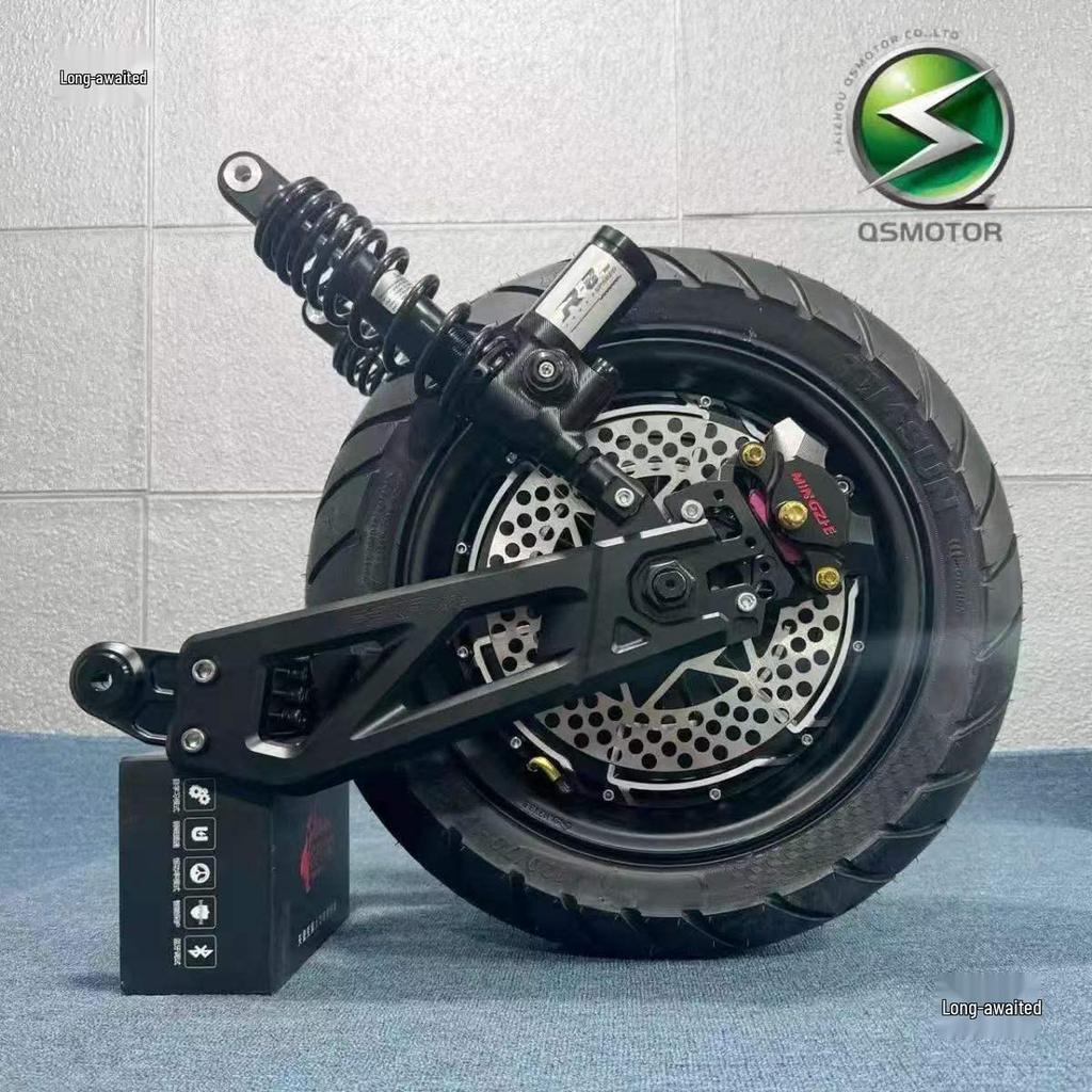 12" 2000W/3000W High-Power Electric Motorcycle Motor with Ninebot Direct Mount AnKe Swingarm Rear Wheel Set (AC)