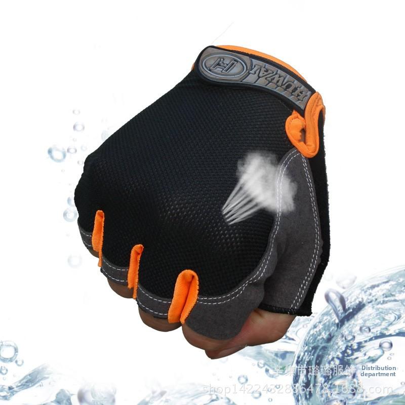 Men's Half-finger Training Breathable Mesh Gloves Electric Vehicle Motorcycle Riding Gloves Thin Fitness Half-finger Gloves