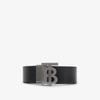 Burberry Men's Reversible Check TB Buckle Belt