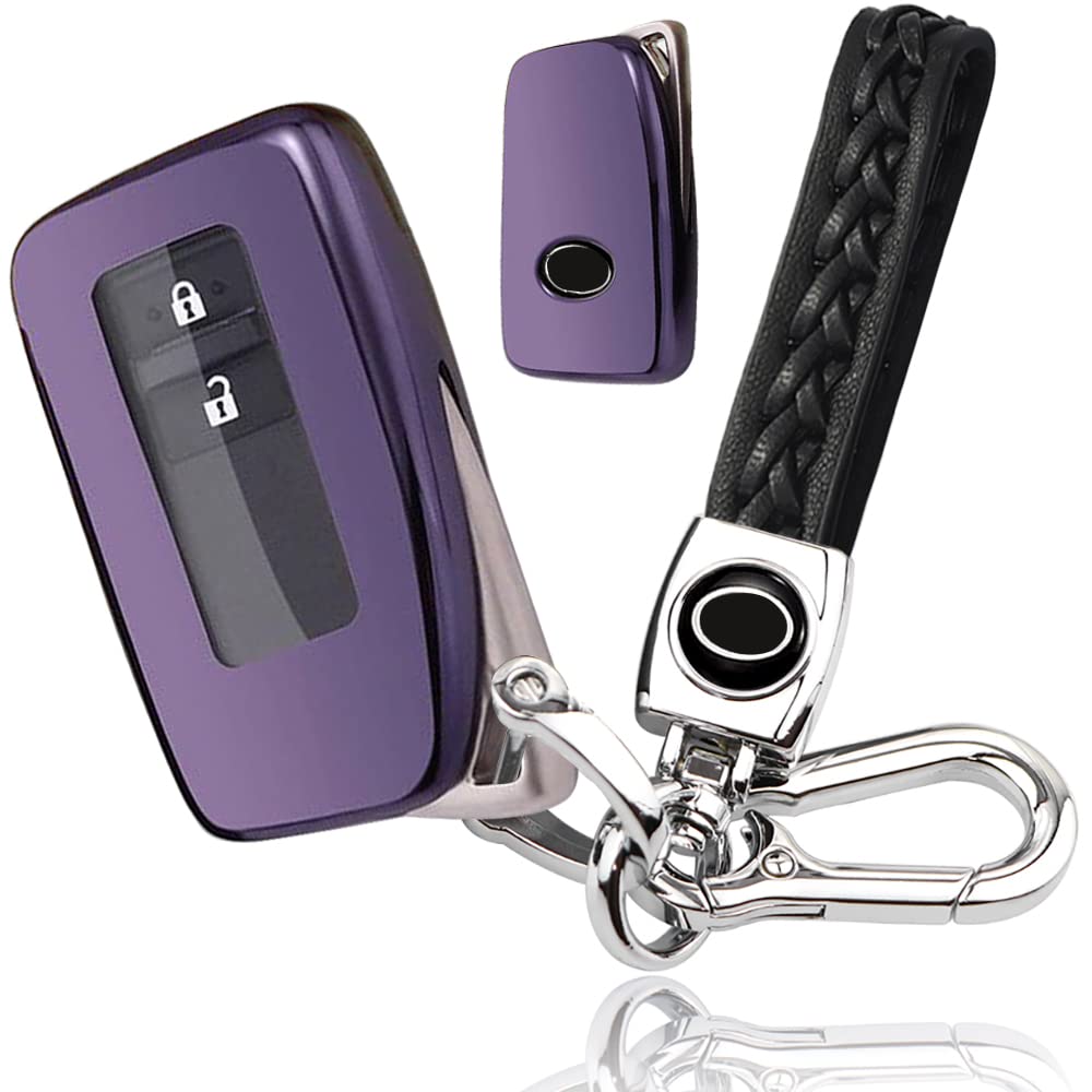 

Эксклюзивный для Lexus Роскошный чехол для ключей LEXUS RX IS GS NX RC LX Держатель для ключей Стильный Защита от грязи, скольжения и царапин ТПУ Темный [yoshinari] (Тип B,