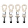 1/2/4PCS Multipurpose Braided Towel Clips Metal Clamp Bathroom Cotton Loop Cloth Hanger For Kitchen Home Storage