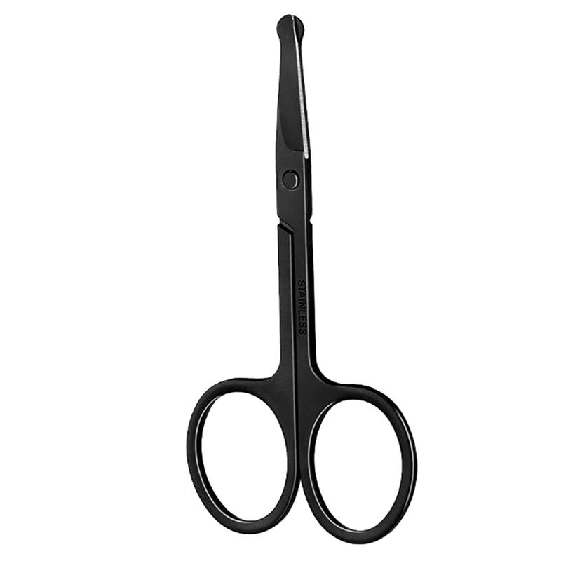 1Pc Nose Hair Scissor Stainless Steel Eyebrow Nose Hair Cut Facial Makeup Tool