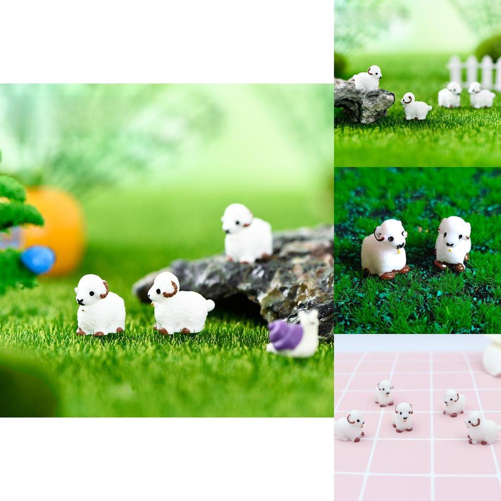Adorable Resin Sheep Figurine Perfect For Diy Moss Terrariums And Succulent Gardens