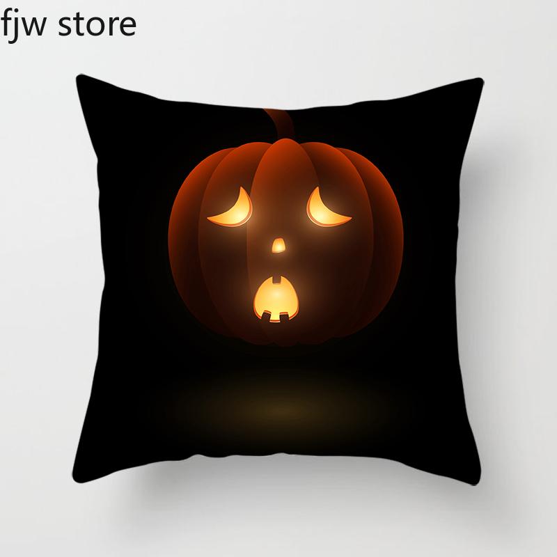 Halloween Pumpkin Ghost Face Personality Decoration Pillowcase Party  Holiday Gift Sofa Cushion Cover Room Home Decor
