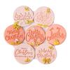 Creative Christmas Cookie Stamp with English Blessing Food Grade Fondant Mold Biscuit Maker for Festival Baking Needs