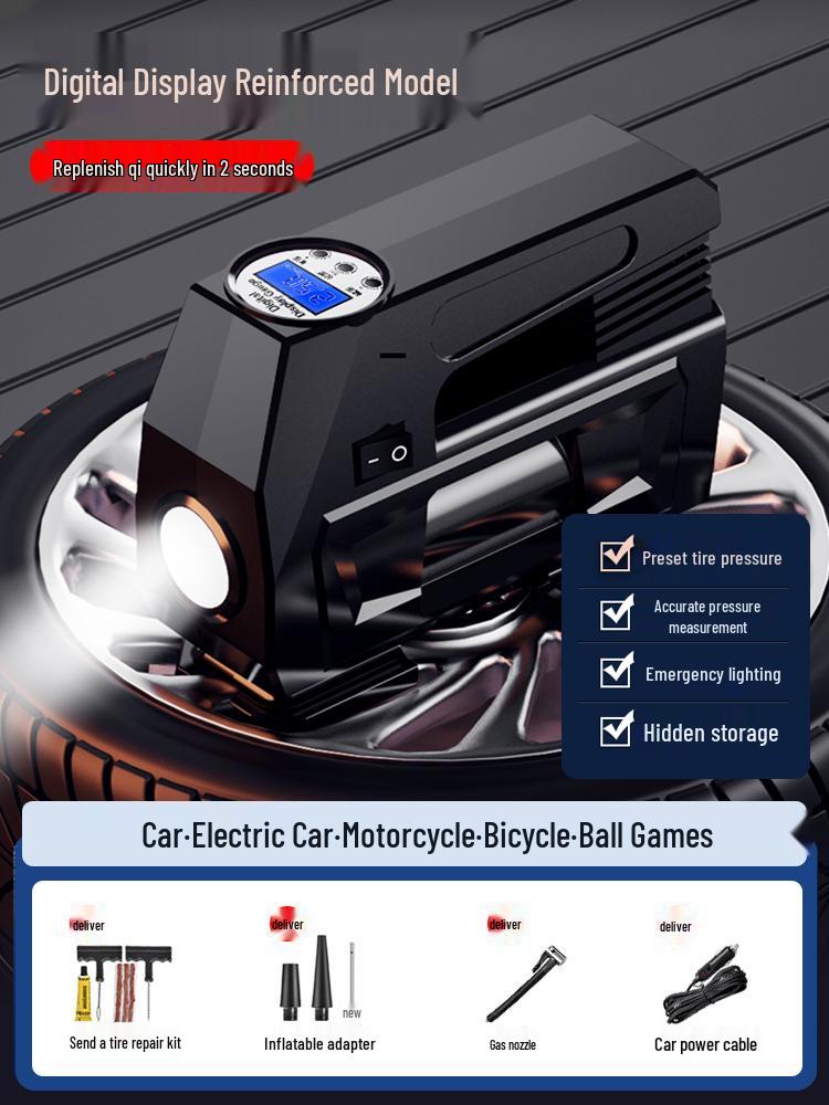 12V Portable Electric Car Tire Inflator