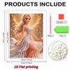 Disney Pearl Painting Princess Elsa Gilt White Dress Creative Art 5D Exquisite Landscape Sparkling Painting Craft Home Wall DecorationDIYHandmadeGift