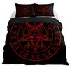 Lucifer Morningstar Satanic Duvet Cover Set Satanic Bedding Set Full Size Queen Size,gothic Skull Bedspreads Comforter Cover Set