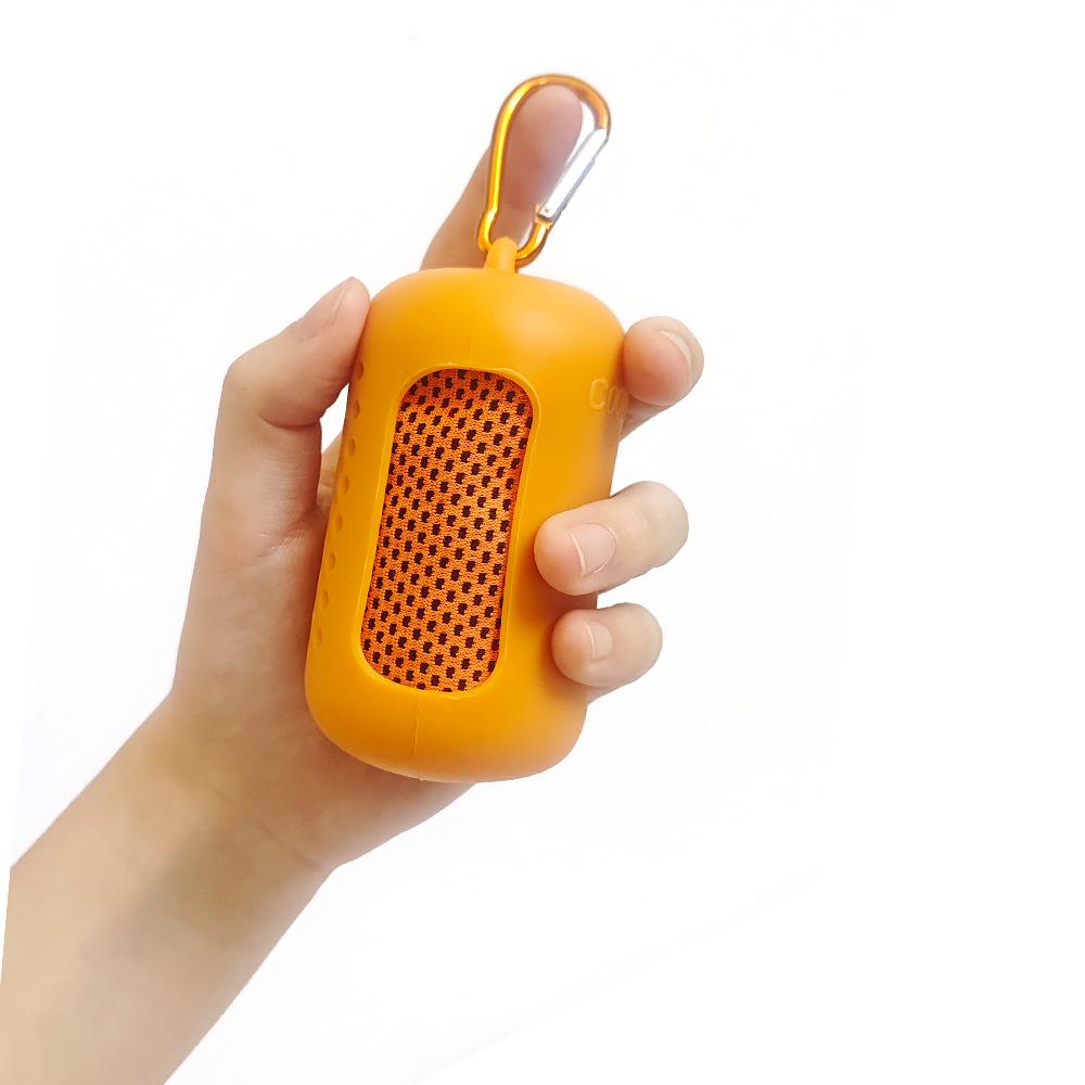 

Women s Quick-Dry Cooling Ice Silk Sports Towel Silicone (No Towel) ярко-оранжевый