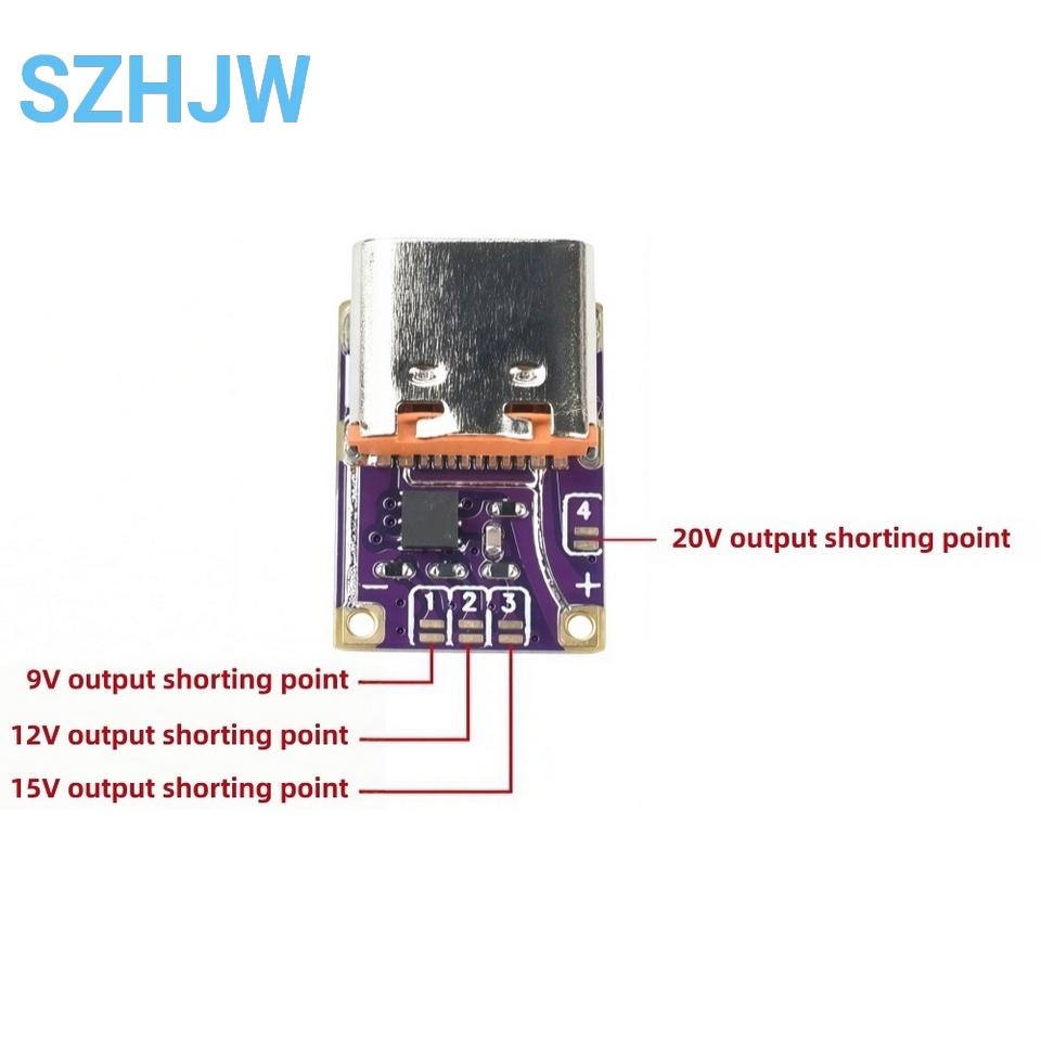 

10PCS PD3.0 PD3.1 QC3.0 Trigger Module Type-C 5-48V 5A Fast Charging Decoy for Power Delivery DIY Projects 10PCS