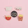 Trendy Cartoon Letter Brooches With Unique Geometric Designs Ideal For Lovers Fashion