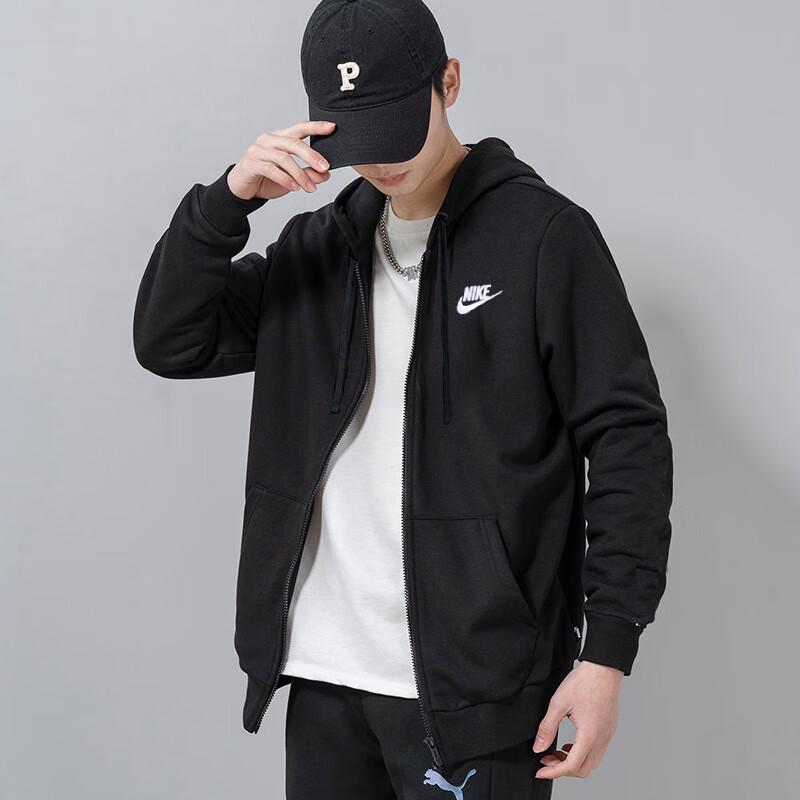 Nike Giacca in Spugna con Cappuccio da Uomo a Maglia BV2649