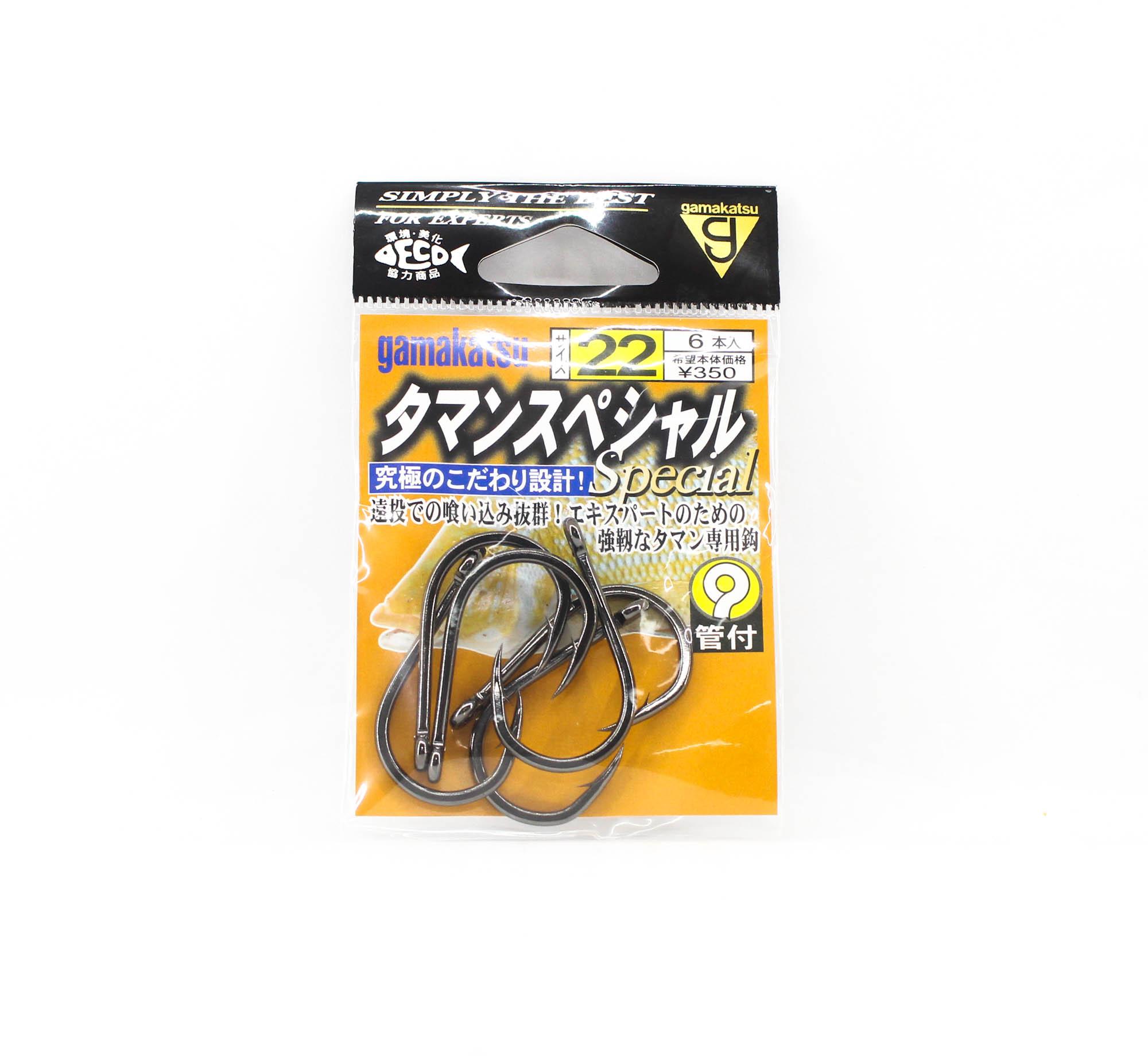Gamakatsu 67141 Taman Special Hook NS Size 22, 6 Per Pack (4064)