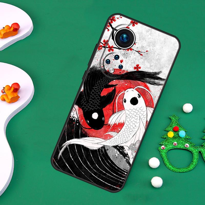 Koi Fish Yin Yang Case For Honor Magic 7 Pro 6 5 50 70 90 200 Lite X9b X9a X8a X8b X7a X6a X8 X9 X9c Cover