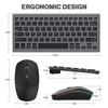 Dual-Mode 2.4G Wireless Bluetooth Keyboard & Mouse Combo for Desktop/Laptop