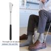 Long Shoe Horn Durable Rustproof Stainless Steel Plastic Handle 12in To 25in Length Adjustable Long Handled Shoe Horn