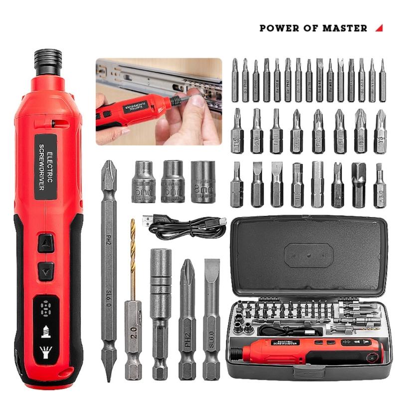 Fast Charging Mini Electric Screwdriver 20Nm 3.6V Rechargeable Cordless Power Tool for Household Repairs and Assembly