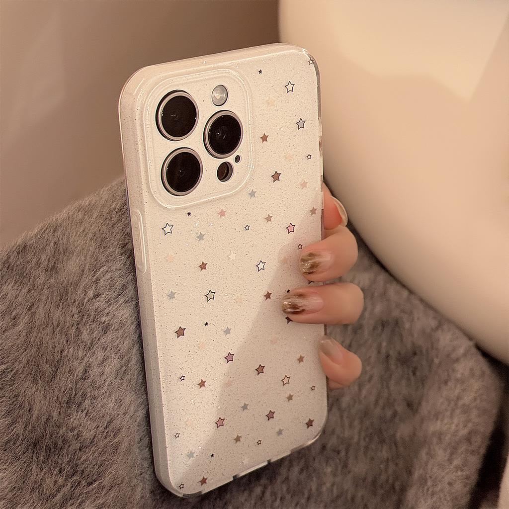 Doppelschichtiger Glitzer Geeignet für Apple 16 Handyhülle Vollbild Farbe Stern Iphone15promax Weiche Hülle 14 Nische 17
